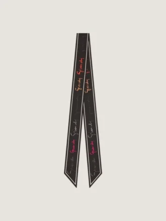 Bandeau z jedwabiu z wielobarwnym logo Givenchy