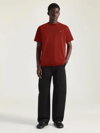 Bawełniana koszulka z groszkową taśmą Givenchy Paris Bawełniana koszulka z groszkową taśmą Givenchy Paris