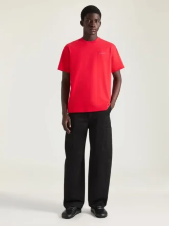 Bawełniana koszulka z groszkową taśmą Givenchy Paris Bawełniana koszulka z groszkową taśmą Givenchy Paris
