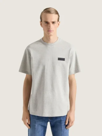 Bawełniana koszulka z naszywką Givenchy