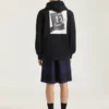 Bluza z kapturem z polaru z nadrukiem klapsa filmowego Bluza z kapturem z polaru z nadrukiem klapsa filmowego