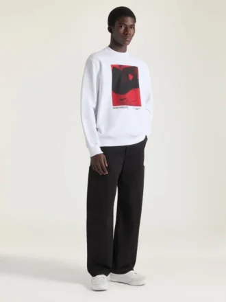 Bluza z polaru z nadrukiem w stylu surrealistycznym Bluza z polaru z nadrukiem w stylu surrealistycznym