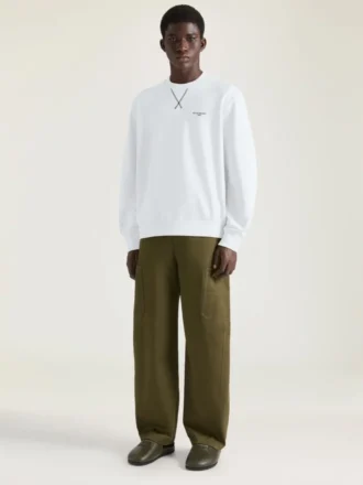 Bluza z polaru z szwem couture i napisem Givenchy Paris