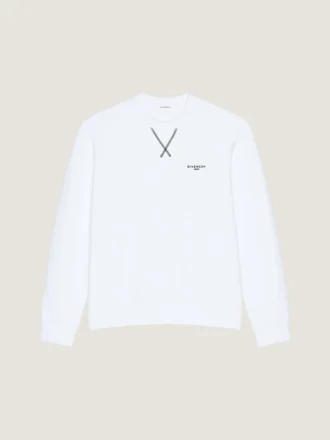 Bluza z polaru z szwem couture i napisem Givenchy Paris