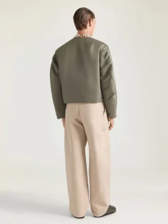 Bomber z nylonowymi szwami w stylu haute couture z naszywką Givenchy Paris Bomber z nylonowymi szwami w stylu haute couture z naszywką Givenchy Paris