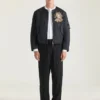 Bomber z ozdobnymi szwami couture z nylonu Bomber z ozdobnymi szwami couture z nylonu