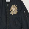 Bomber z ozdobnymi szwami couture z nylonu Bomber z ozdobnymi szwami couture z nylonu