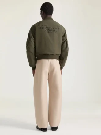 Bomber z szyciem couture z bawełny z nadrukiem stempla Givenchy Bomber z szyciem couture z bawełny z nadrukiem stempla Givenchy