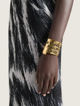 Bransoletka Givenchy Tape z metalu i emalii Bransoletka Givenchy Tape z metalu i emalii