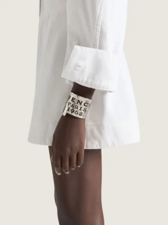 Bransoletka Givenchy Tape z metalu i emalii Bransoletka Givenchy Tape z metalu i emalii