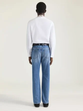 Slim Fit koszula z popeliny z haftowanymi perłami Slim Fit koszula z popeliny z haftowanymi perłami