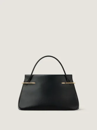 Duża torebka typu pinch z skóry