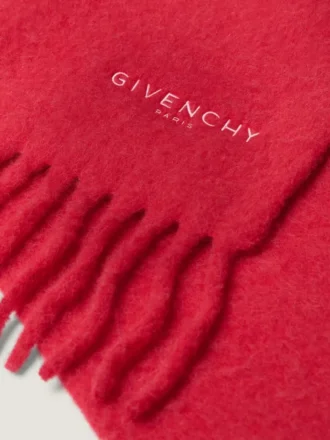 Duży szalik Givenchy Paris z wełny alpaki Duży szalik Givenchy Paris z wełny alpaki