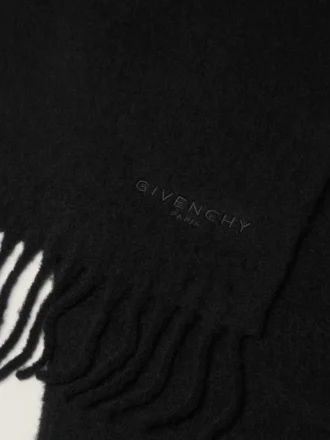 Duży szalik Givenchy Paris z wełny alpaki