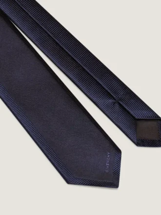 Jedwabny krawat Givenchy z żakardowymi detalami