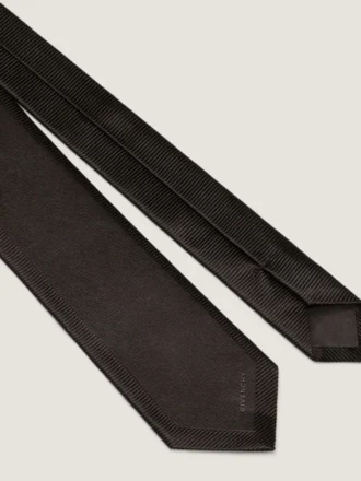 Jedwabny krawat Givenchy z żakardowymi detalami