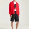 Kardigan z bawełny z napisem Givenchy Paris Gros Grain Kardigan z bawełny z napisem Givenchy Paris Gros Grain