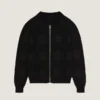 Kardigan zapinany na zamek, wykonany z bawełny, z haftowanym napisem „Givenchy Paris” Kardigan zapinany na zamek, wykonany z bawełny, z haftowanym napisem „Givenchy Paris”