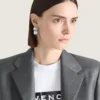 Kolczyki Givenchy Tape z metalu i emalii Kolczyki Givenchy Tape z metalu i emalii