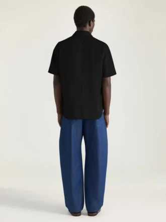 Koszula z bawełny z szwem couture i naszywką Givenchy Paris