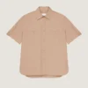 Koszula z bawełny z szwem couture i naszywką Givenchy Paris Koszula z bawełny z szwem couture i naszywką Givenchy Paris
