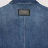 Koszula z szwami couture z ciemnoniebieskiego denimu Koszula z szwami couture z ciemnoniebieskiego denimu