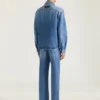 Koszula z szwami couture z dżinsu w kolorze shadow washed Koszula z szwami couture z dżinsu w kolorze shadow washed