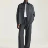 Koszula z szwami couture z flaneli Koszula z szwami couture z flaneli