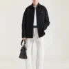 Koszula z szwami couture z flaneli Koszula z szwami couture z flaneli