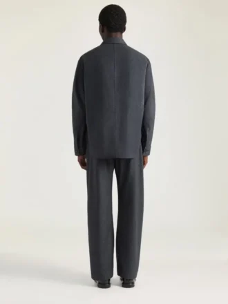 Koszula z szwami couture z flaneli