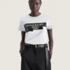 Koszulka bawełniana z nadrukiem taśmy Givenchy Koszulka bawełniana z nadrukiem taśmy Givenchy