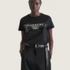 Koszulka bawełniana z nadrukiem taśmy Givenchy Koszulka bawełniana z nadrukiem taśmy Givenchy