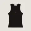 Koszulka bez rękawów Slim Fit z bawełny z nadrukiem Givenchy Paris Koszulka bez rękawów Slim Fit z bawełny z nadrukiem Givenchy Paris