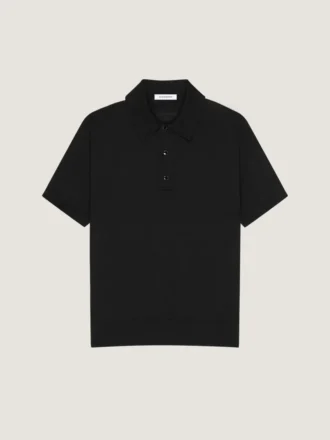 Koszulka polo z bawełny z detalami z grosgrainu Koszulka polo z bawełny z detalami z grosgrainu