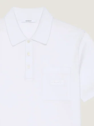 Koszulka polo z bawełny z naszywką Givenchy Koszulka polo z bawełny z naszywką Givenchy