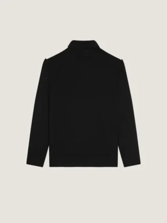 Koszulka polo z wełny z detalami z grosgrainu Koszulka polo z wełny z detalami z grosgrainu