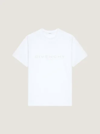 Koszulka z bawełny i jedwabiu z żakardowym wzorem Givenchy Paris Koszulka z bawełny i jedwabiu z żakardowym wzorem Givenchy Paris