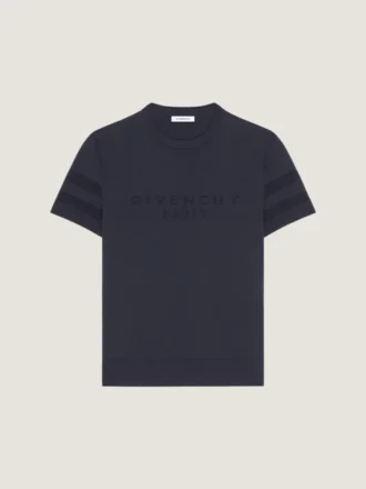 Koszulka z dzianiny bawełnianej z żakardowym wzorem Givenchy Paris Koszulka z dzianiny bawełnianej z żakardowym wzorem Givenchy Paris