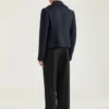 Krótki płaszcz typu pea coat z wełny Krótki płaszcz typu pea coat z wełny
