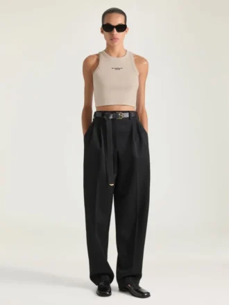 Krótki top z bawełny z nadrukiem Givenchy Paris Krótki top z bawełny z nadrukiem Givenchy Paris