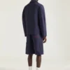 Kurtka z haftowanym napisem „Givenchy Paris” z dżinsu z szwami w stylu couture Kurtka z haftowanym napisem „Givenchy Paris” z dżinsu z szwami w stylu couture