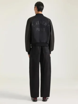 Kurtka z mieszanki materiałów z haftem Givenchy Paris Kurtka z mieszanki materiałów z haftem Givenchy Paris