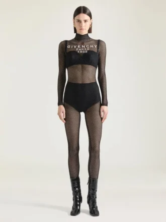 Kombinezon z siateczki z charakterystycznym motywem Givenchy