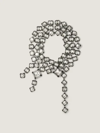 Naszyjnik z wieloma rzędami kryształów z linii Deconstructed Crystals