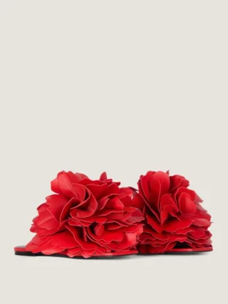 paskie klapki boudoir ze skry z patkami ry 1 1 330x440 - Płaskie klapki Boudoir ze sk&oacute;ry z płatkami r&oacute;ży