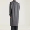 Płaszcz z szwami couture z wełny i kaszmiru Płaszcz z szwami couture z wełny i kaszmiru