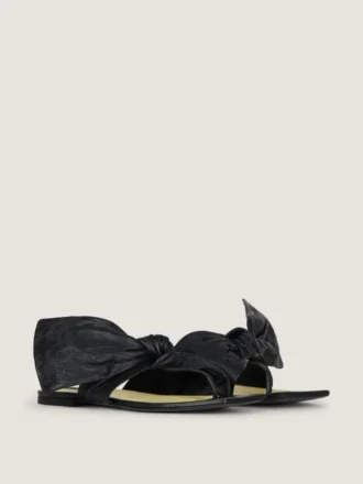 Sandały Boudoir z nappa z kokardką