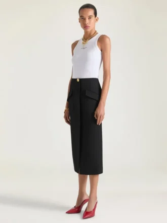 Koszulka bez rękawów Slim Fit z bawełny z nadrukiem Givenchy Paris