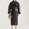Czółenka z kwadratowym wycięciem i taśmą Givenchy z lakierowanej skóry Czółenka z kwadratowym wycięciem i taśmą Givenchy z lakierowanej skóry