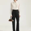 Spodnie cygaretki Tuxedo z wełny Spodnie cygaretki Tuxedo z wełny